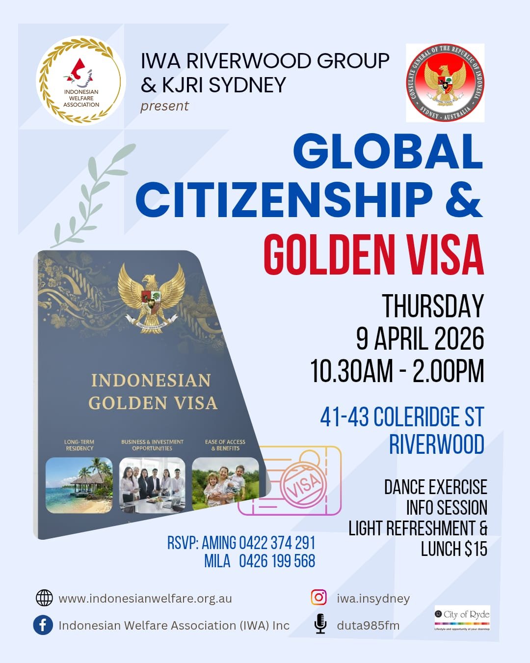 Flyer for Global Citizenship & Golden Visa