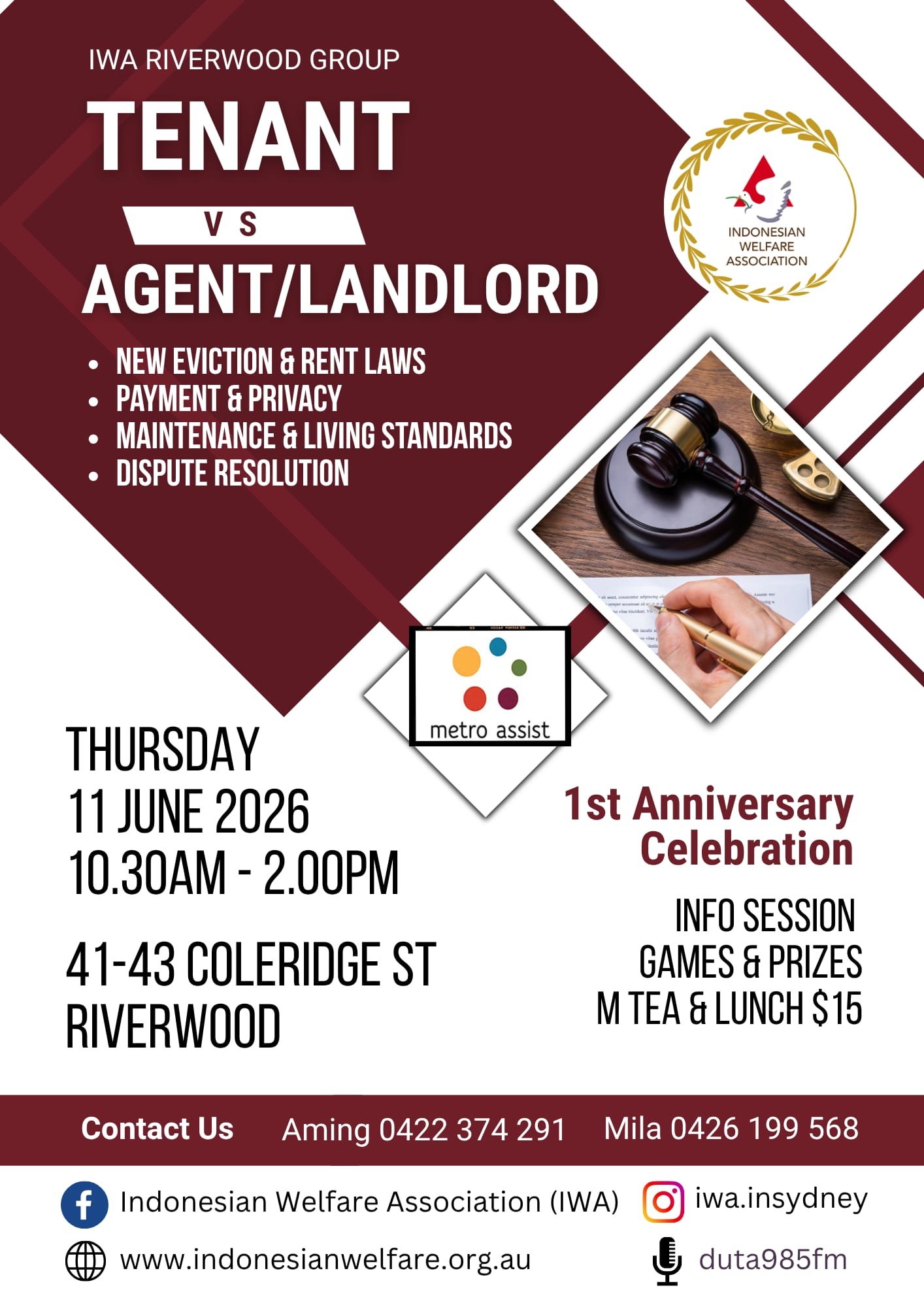 Flyer for Tenant vs Agent/Landlord
